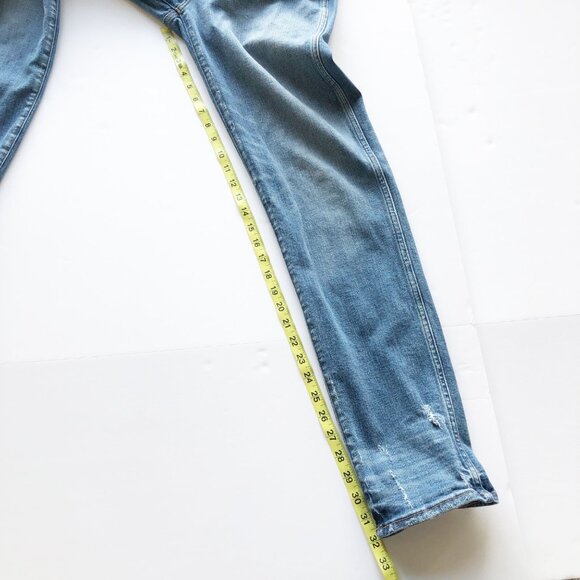 MADEWELL Slim Straight Jeans Distressed Button Front Wellmoor Womens 30 Tall - Picture 11 of 12